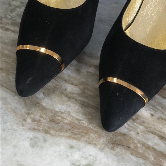 Charles Jourdan Suede structure heel pumps - Picture 3 of 8